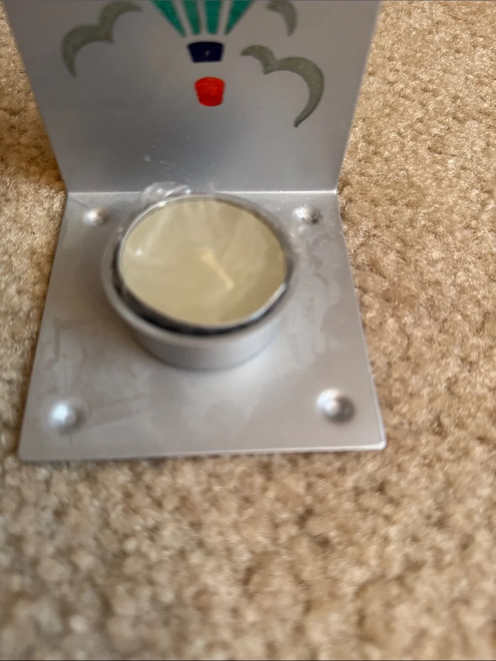 N/A silver candle